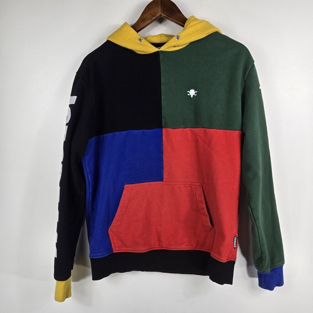 Ice Cream Men's‎ Size Small Colorblock Hoodie Sweatshirt READ